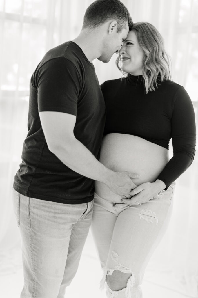 Man and pregnant woman as an example of Maternity Photography in Alpharetta GA by Atlanta Maternity Photographer Christy Strong Photography
